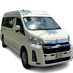 Image of our Toyota Hiace van model